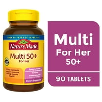 Nature Made Multivitamin For Women 50  with No Iron Tablets, Women's Multivitamin, 90 Count