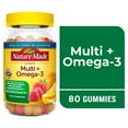 thumbnail interactive-video image 1 of Nature Made Multivitamin + Omega-3 Gummies, Gummy Vitamins for Nutritional Support, 80 Ct, 1 of 11