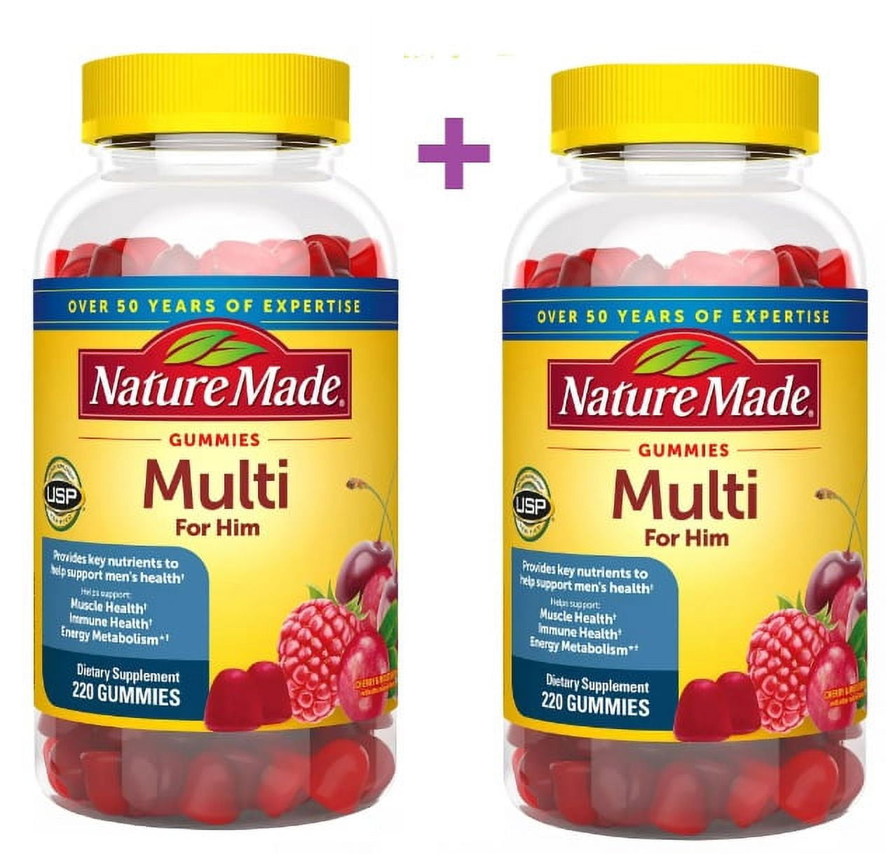 Nature Made Multivitamin for Him Gummies, 220 ct(2 Pack)