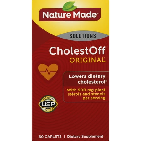 Nature Made CholestOff 60 Caplets (Pack of 3)