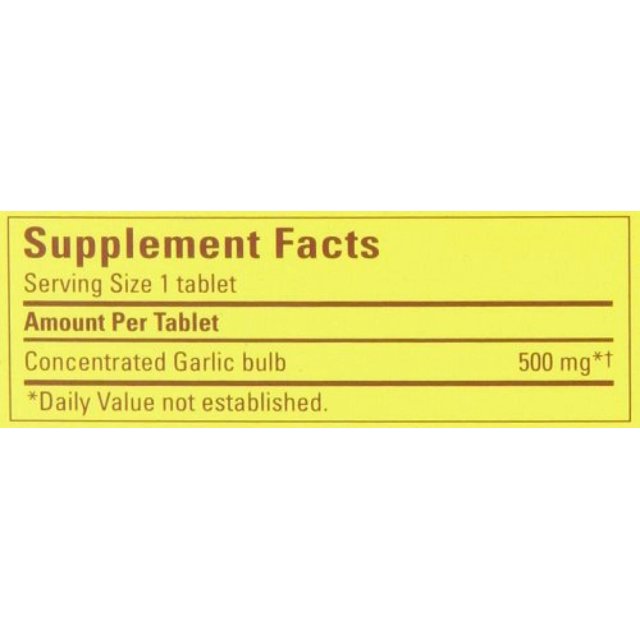 Nature Made Odor Control Garlic, 1250mg, 100 Tabs