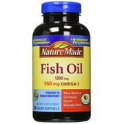 Nature Made Omega-3 Fish Oil Softgels, 1200 mg, 200 ct