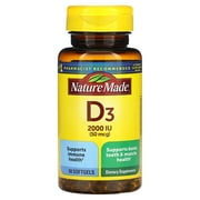Nature Made Vitamin D3 2000 IU 50 mcg Softgels, 90 Count