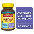 thumbnail image 1 of Nature Made Postnatal Multivitamin + DHA 200mg, Postnatal Vitamins for Breastfeeding Moms, 60 Ct, 1 of 10
