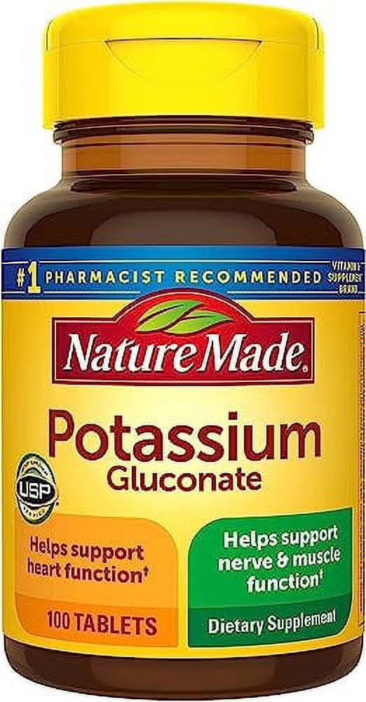 Nature Made Potassium Gluconate 550mg, 100 tablets