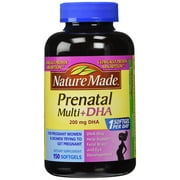 Nature Made Prenatal + DHA, 200mg Softgels (150 Count)