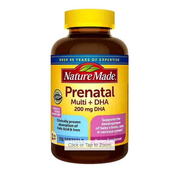 Nature Made Prenatal Multi + DHA, 150 Softgels