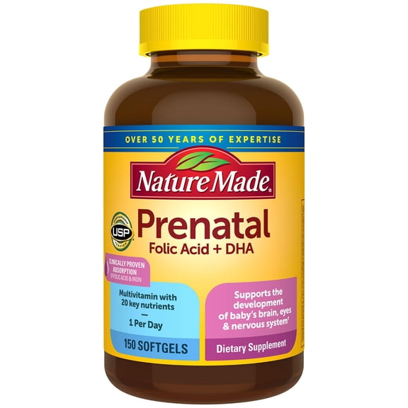 Nature Made Prenatal Multi + DHA, 200mg, 150 ct