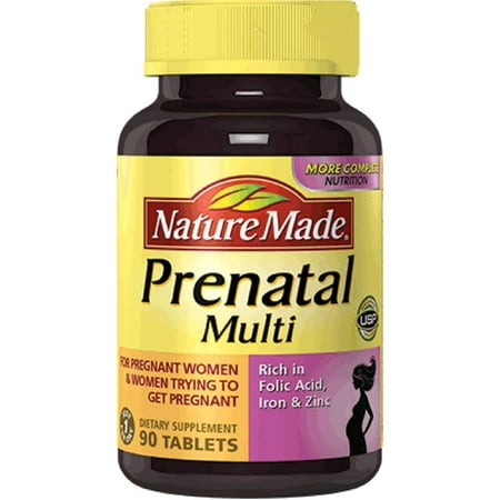 Nature Made Prenatal Multi Dietary Supplement , 90 Tablets ea (Pack of 2)