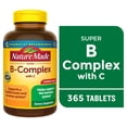 thumbnail image 1 of Nature Made Super B Complex with Vitamin C and Folic Acid Tablets, Dietary Supplement, 365 Count, 1 of 10