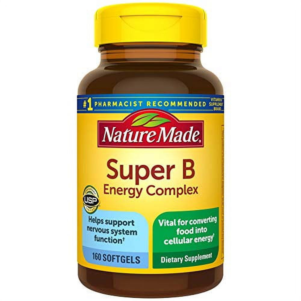 Nature Made Super B Energy Complex Softgels for Adult Brain & Memory Support