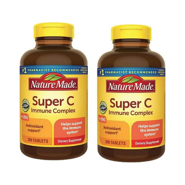 Nature Made Super C Immune Complex Tablets 200 ct 2 Pack
