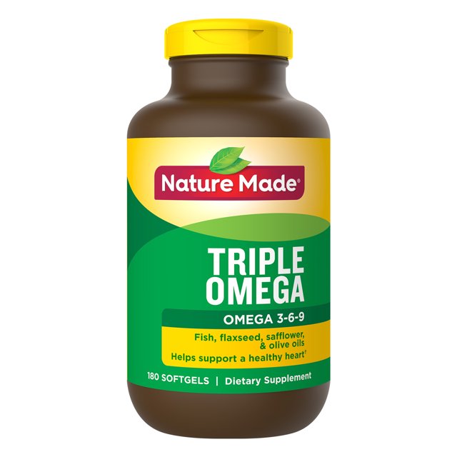 Nature Made® Triple Omega 369 Softgels, 180 Count for Heart Health