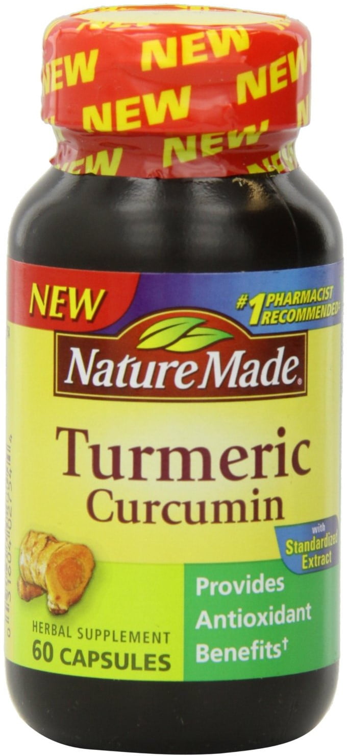 Nature Made Turmeric 500 mg Capsules 60 Each - (Pack of 4)
