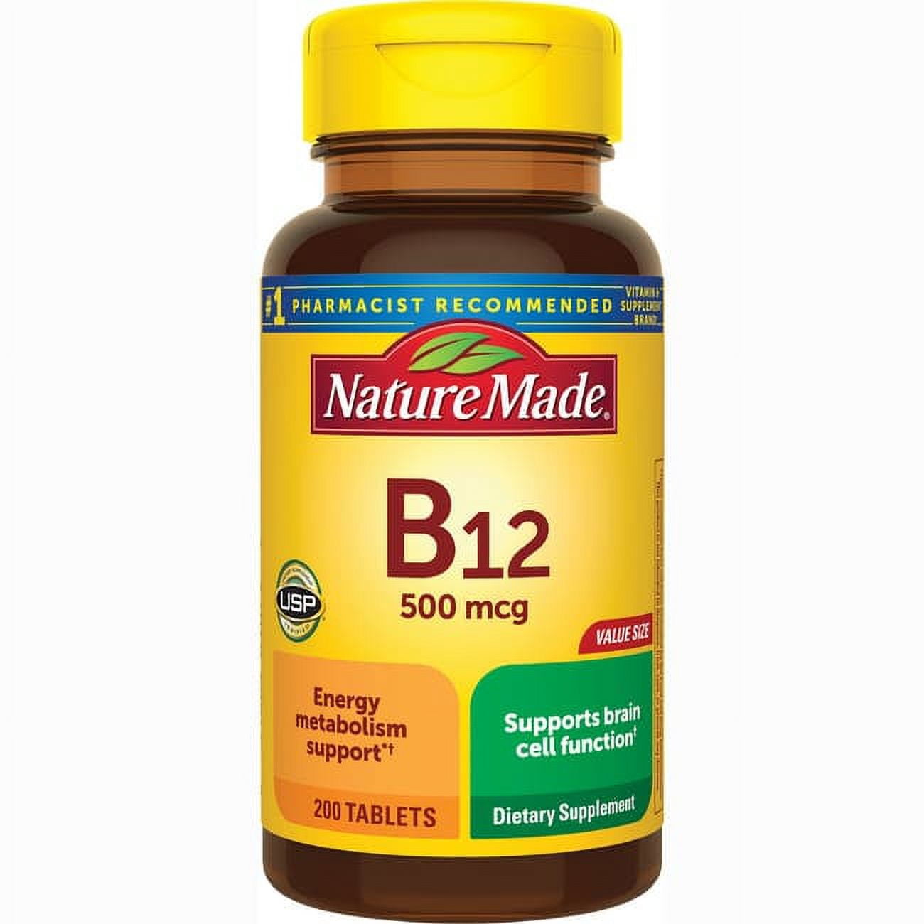 Nature Made Vitamin B-12 500 mcg 200 Tabs