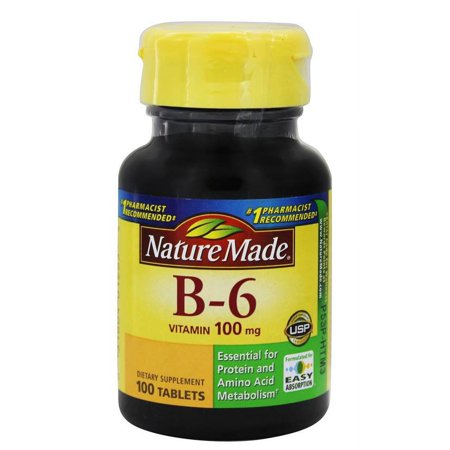 Nature Made Vitamin B-6 100 Mg for Metabolic Health,100 Tablets Ea