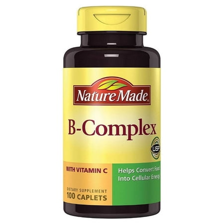 Nature Made Vitamin B-Complex Caplets 100 ea (Pack of 6)