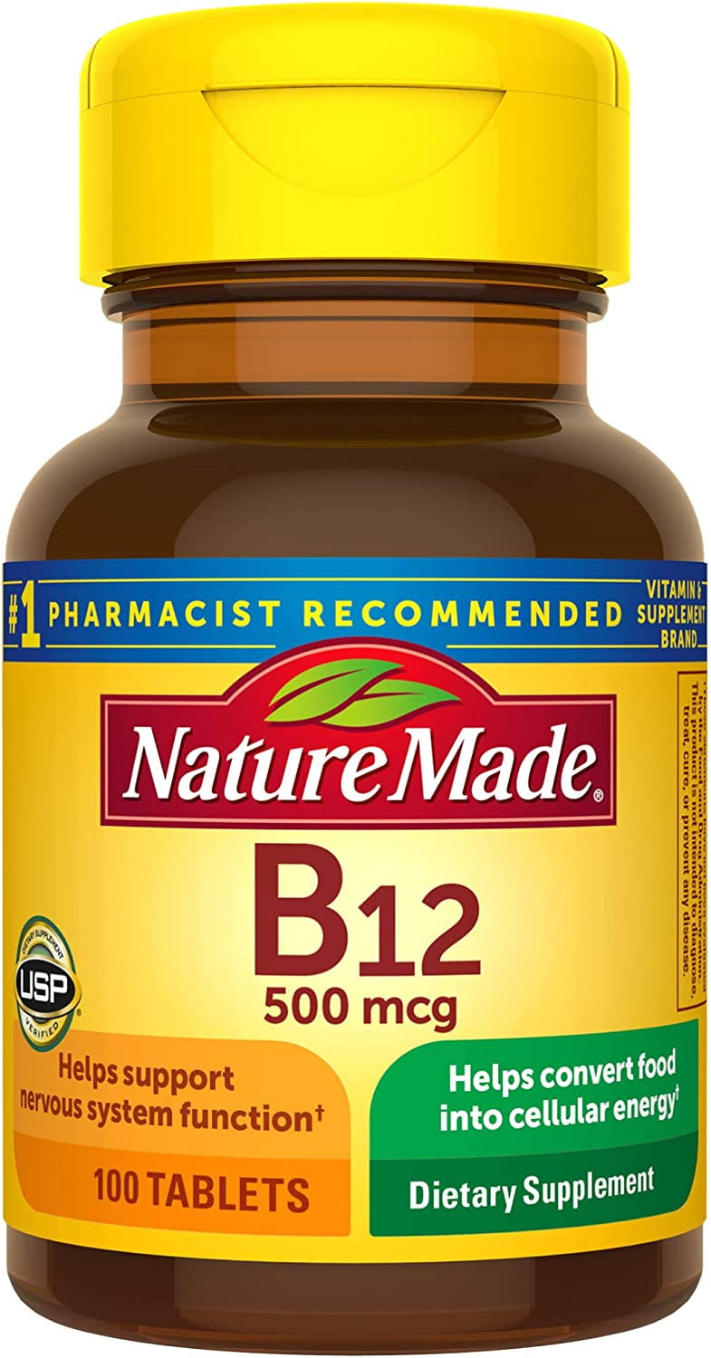Nature Made Vitamin B12 500 mcg, Dietary Supplement for Energy