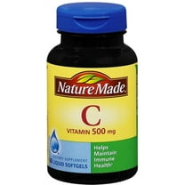 Nature Made Vitamin C 500 mg Liquid Softgels 60 Soft Gels
