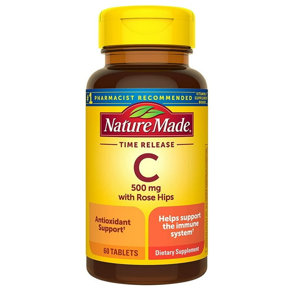 Nature Made Vitamin C Tablets, 500 mg, 60 Count