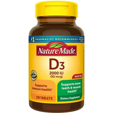 Nature Made Vitamin D3 2,000 Iu (50 mcg) 220 Tabs