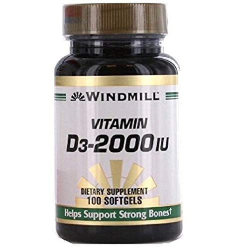 Nature Made Vitamin D3 2000 IU Tablets 100 ea (Pack of 2)