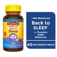 thumbnail image 1 of Nature Made Wellblends Back to Sleep Tablets, Melatonin 1 mg, L theanine, GABA, 40 Count, 1 of 9
