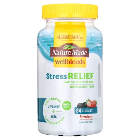 Nature Made Wellblends Stress Relief Gummies, 84 Count
