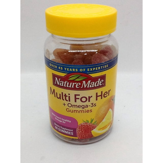 Nature Made Women's Multivitamin + Omega3 Gummies, 80 Count