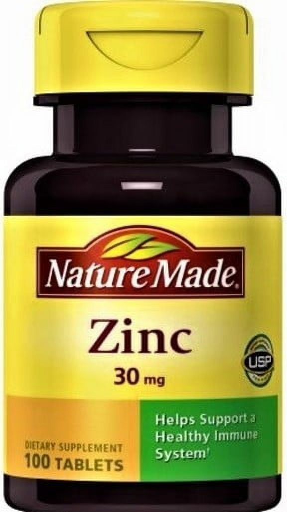 Nature Made Zinc 30 mg Tablets 100ct