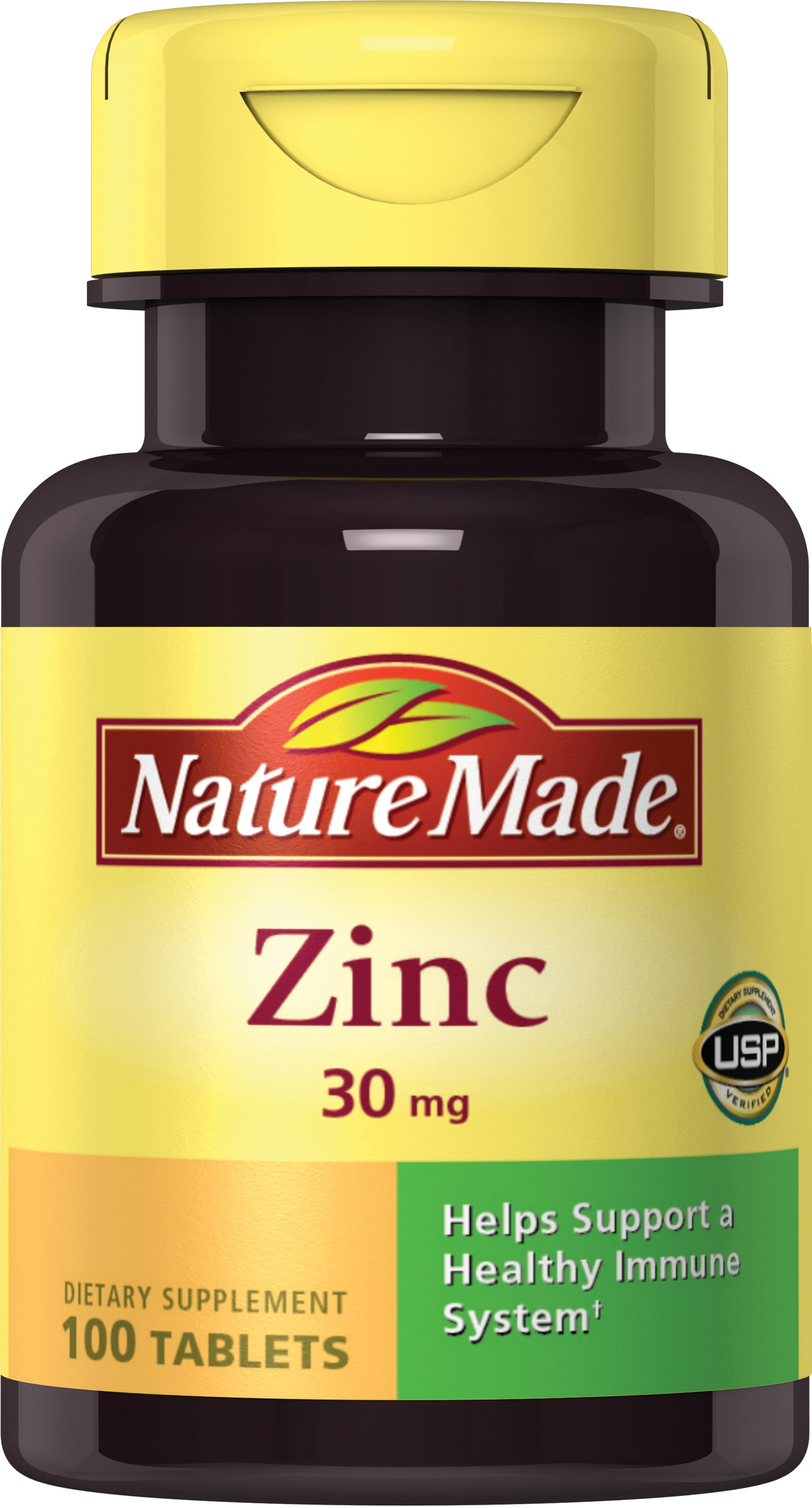 Nature Made Zinc 30 mg Tablets, Dietary Supplement for Immune Support, 100 Count
