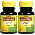 Nature Made Zinc Helps Body's Natural Defense System, 30mg, 100 ct, 2
