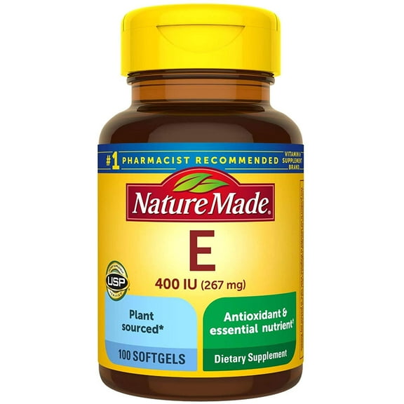 Nature Made dl-Alpha Vitamin E 400 IU Softgels 100 ea (Pack of 2)