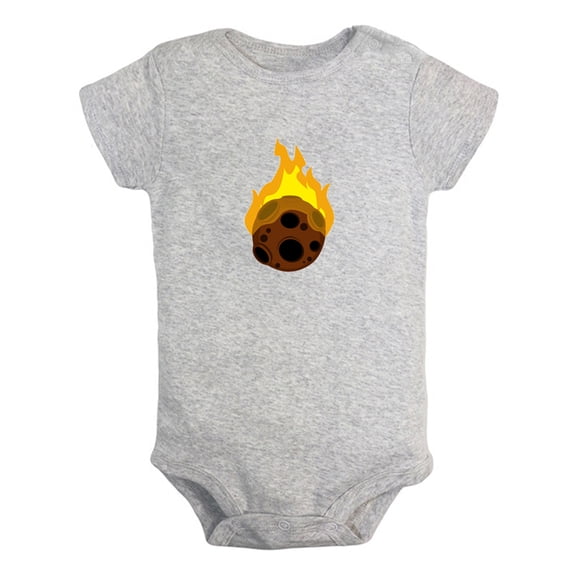 Nature Meteor Pattern Rompers For Babies, Newborn Baby Unisex Bodysuits, Infant Jumpsuits, Toddler 0-24 Months Kids One-Piece Oufits (Gray, 6-12 Months)