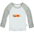 thumbnail image 1 of Nature Meteor Pattern T shirt For Baby, Newborn Babies T-shirts, Infant Tops, 0-24M Kids Graphic Tees Clothing (Long Gray Raglan T-shirt, 6-12 Months), 1 of 4