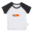 thumbnail image 1 of Nature Meteor Pattern T shirt For Baby, Newborn Babies T-shirts, Infant Tops, 0-24M Kids Graphic Tees Clothing (Short Black Raglan T-shirt, 0-6 Months), 1 of 4