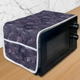 thumbnail image 1 of Nature Microwave Oven Cover, Abstract with Continuous Branched Herbs, Water Resistant Organizer with Pockets for Kitchen, 36" x 12", Dark Purple Pale Pink, by Ambesonne, 1 of 4