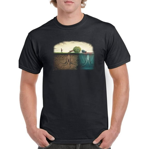 Nature Mimics T-Shirt Men -Ali Rastroo Designs, Male Large