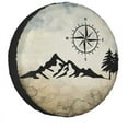 Nature Mountain Compass Spare Tire Cover Universal for RAV4 Prado SUV
