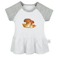 thumbnail image 1 of Nature Mushroom Pattern Dresses For Baby, Newborn Babies Skirts, Infant Princess Dress, 0-24M Kids Graphic Clothes (Gray Raglan Dresses, 0-6 Months), 1 of 4