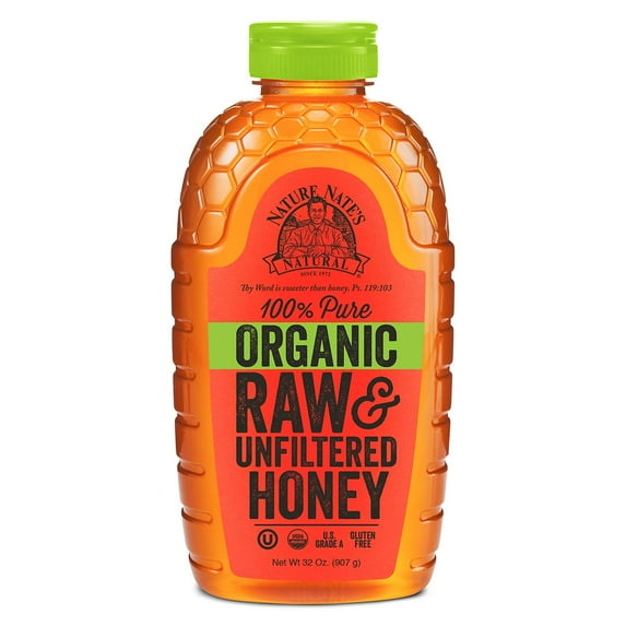 Nature Nate's 100% Organic Pure Raw & Unfiltered Honey (40 oz.)