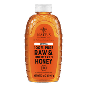 Nate's Georgia Honey: 100% Pure, Raw and Unfiltered Honey - 32 fl oz Bottle