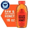 Nature Nate's Honey: 100% Pure, Raw and Unfiltered Honey - 16 fl oz Gluten-Free Honey