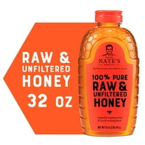 Nature Nate's Honey: 100% Pure, Raw and Unfiltered Honey - 32 fl oz Gluten-Free Honey