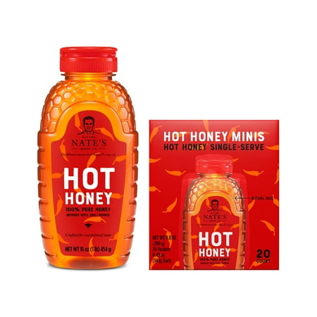 Nature Nate's Hot Honey 16oz + Nature Nate's Hot Honey Mini's