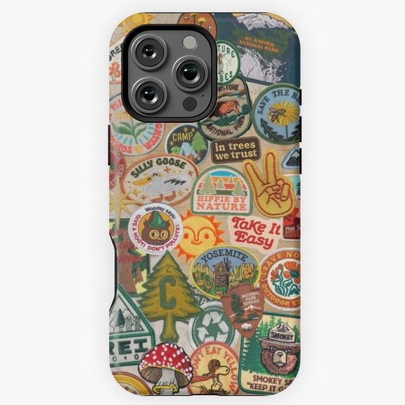 Nature National Parks Patches H750 Premium Durable Case for iPhone 17 16 15 14 13 12 11 Pro Max – Unisex Style