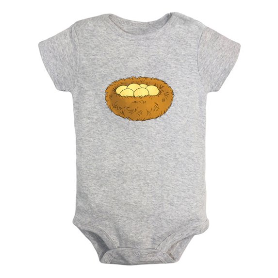 Nature Nest Pattern Rompers For Babies, Newborn Baby Unisex Bodysuits, Infant Jumpsuits, Toddler 0-24 Months Kids One-Piece Oufits (Gray, 18-24 Months)