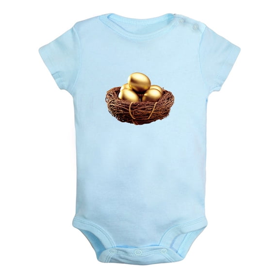 Nature Nest Pattern Rompers For Babies, Newborn Baby Unisex Bodysuits, Infant Jumpsuits, Toddler 0-24 Months Kids One-Piece Oufits (Blue, 18-24 Months)