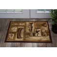 thumbnail image 1 of Nature Novelty 2' x 3' Ivory and Crimson Polypropylene Indoor Area Rug, 1 of 7