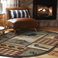 thumbnail image 1 of Nature Novelty 4' x 5' Oval Multi-Color Polypropylene Indoor Area Rug, 1 of 6